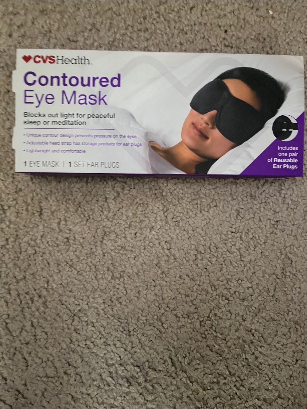 CVS Health Contoured Eye Mask - Picture 2 of 4
